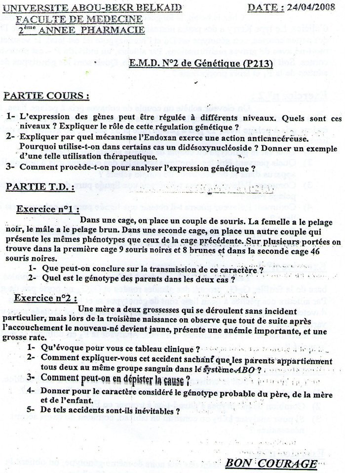 www.espace-etudiant.net - examen 2eme année pharmacie génétique2.jpg