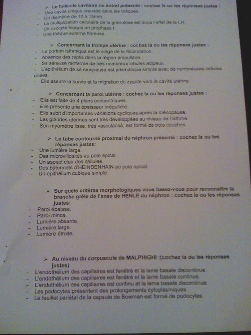 www.espace-etudiant.net - examen 2eme année pharmacie histologie2.jpg