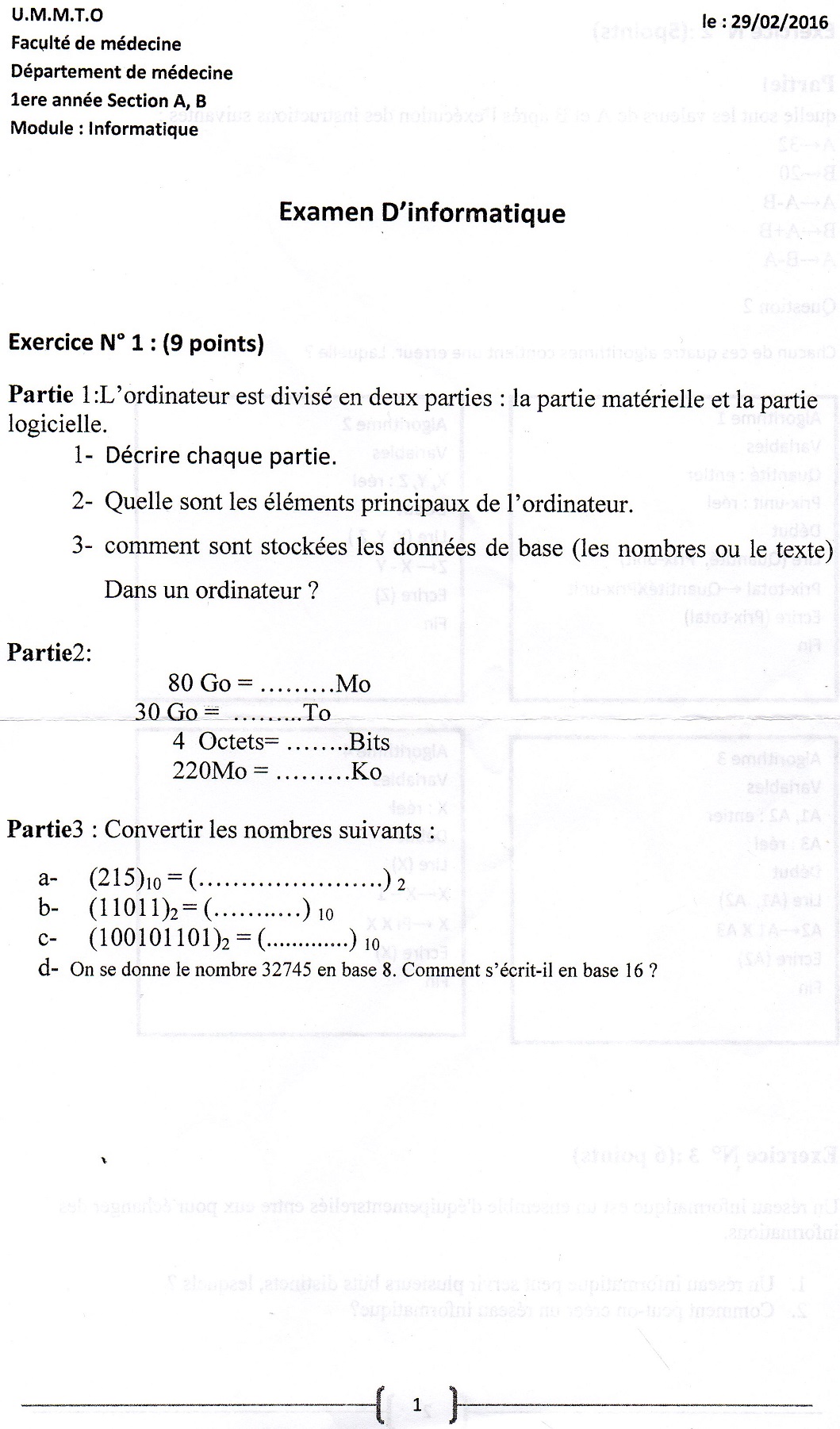 www.espace-etudiant.net -  info exam 1ere année medecine3.jpg