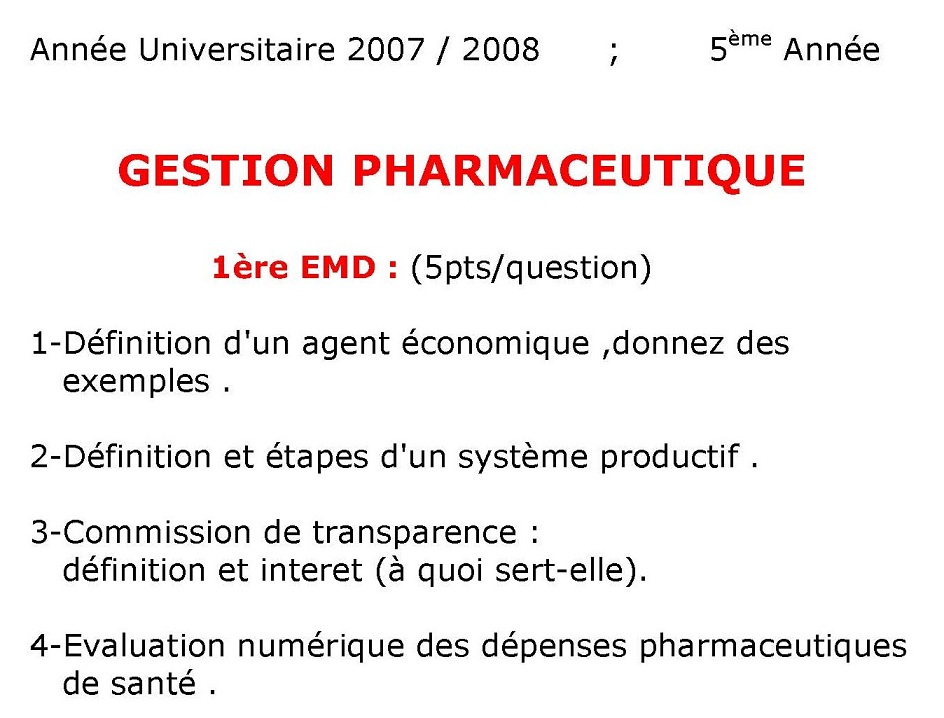espace-etudiant.net - exam gestion pharm.jpg
